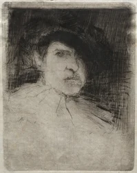 Auto-retrato em traje, 1880.