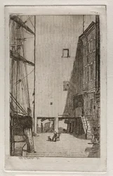 Navio e elevador, 1878.