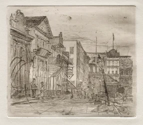 Canto do sudoeste, praça pública, Cleveland, 1878.
