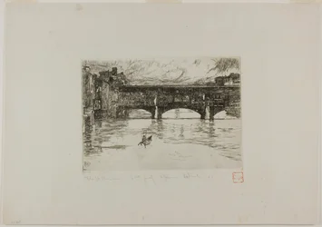 Ponte Vecchio, placa destruída