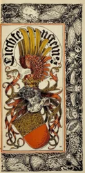 Os brasões de armas ancestrais das casas dos Principados alemães: Liechtenstein