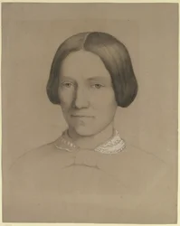 Retrato de Emilie Scholderer, mãe do artista, de frente