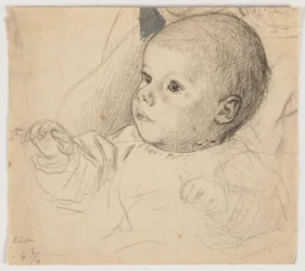 Retrato de Victor Scholderer em criança pequena