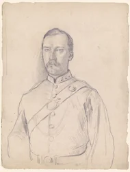 Retrato de um homem de uniforme, a meia figura