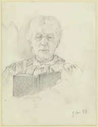 Luise Scholderer a ler