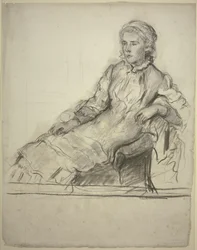 Miss Cobden na poltrona