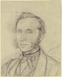Retrato de um homem com suíças