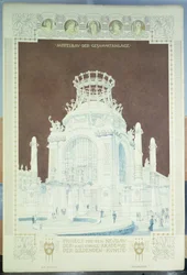 Academia de Belas Artes de Viena, design para o Hall of Honor (lápis colorido)