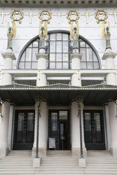 Igreja Am Steinhof (igreja Leopld) desenhada por Otto Wagner, Viena, Áustria (foto)