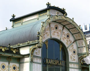 O Pavilhão Otto Wagner em Karlsplatz