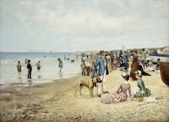 Um dia na praia, 1885