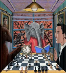 O Elefante na Sala, 2025 (gesso colorido)