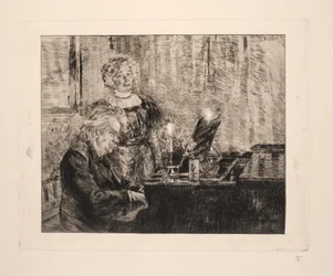 Edvard e Nina Grieg ao piano