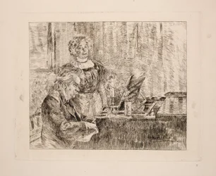 Edvard e Nina Grieg ao piano