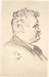 Retrato de Carl Locher, perfil