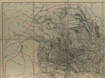 Mapa da coleção cartográfica da Biblioteca Nacional. O mapa foi publicado como desenho à mão (depois de 1846) e mostra Telemark