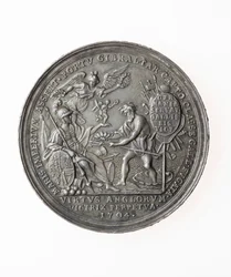 Medalha de Comemoração das Vitórias Britânicas, 1704 (prata)