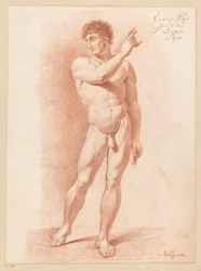 Nu masculino em pé, visto de frente (1º prêmio 1815)