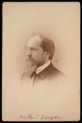 Retrato do Rev. William Chauncy Langdon 1831-1895, por volta de 1881.