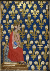 Robert de Anjou de Regia Carmina por Convenevole da Prato