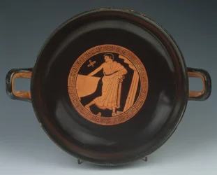 Figura vermelha Kylix, 490-480 aC (cerâmica)