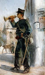 Fardas Militares, recolha de 5 (óleo a bordo) (ver também 349159-60 & 349162-63)