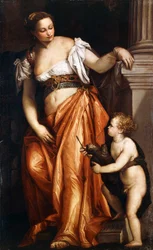 Uma personificação da escultura, c.1557-59 (óleo sobre tela)