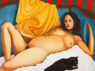 Bárbara e o toureiro, 2016 (óleo sobre painel de madeira)