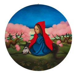 Le Petit Chaperon Rouge, 2019 (óleo sobre painel de madeira)