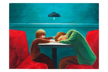 Mythologica n°7: Hermes, 2025 (óleo sobre painel de madeira)