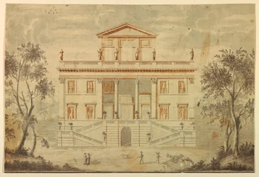 Desenho, Alçado de uma Villa, 1750-70