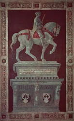 Monumento Equestre de Sir John Hawkwood (1320-94), 1436 (afresco transferido para a tela)