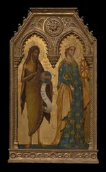 Santos João Batista e Catarina de Alexandria, por volta de 1350
