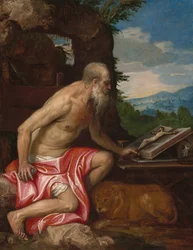 São Jerônimo no deserto, c. 15751585.