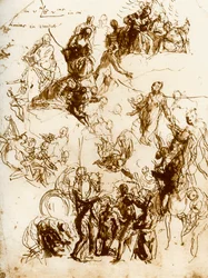Esboço para o martírio de São Jorge, 1913.