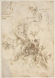 Esboços para o nascimento e morte de Adonis