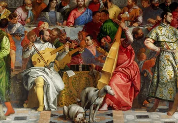 O banquete de casamento em Cana Detail