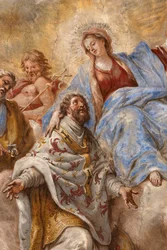 Frescos que retratam a vida de São Cataldo