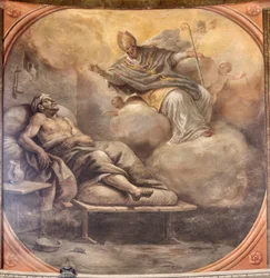 Frescos que retratam a vida de São Cataldo