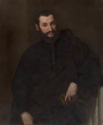 Retrato de um Homem (Com um Fragmento de uma Coluna Antiga)
