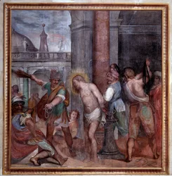 Paixão de Cristo, flagelação de Jesus (Fresco