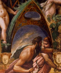 Os companheiros de Actaeon, de Mito de Diana e Actaeon