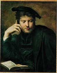 Homem com livro, primeiros trabalhos ...