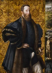 "" Retrato de Pier Maria Rossi de San Secondo (1504-1557) "" Peinture de Francesco Mazzola Il Parmigianino dit Le Parmesan (1503-1540) 1536-1537 Museo del Prado, Madrid