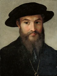 Retrato de um homem barbudo