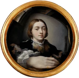 Autorretrato num espelho convexo, c. 1524