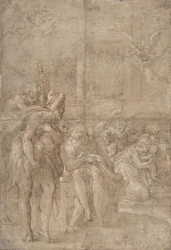 A Adoração dos Pastores, 1524-27.