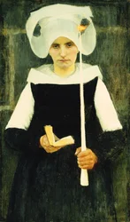 Bretão em Pardon; Bretonne au Pardon, 1888