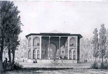 Pavilhão dos Oito Paraíso, em Isfahan, de 