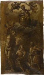 Virgem e Menino na Glória com São Sebastião, João Evangelista e Roque